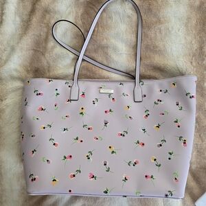Kate Spade Floral Tote Bag - Purple